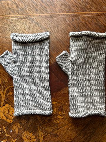 Misha and puff handwarmers