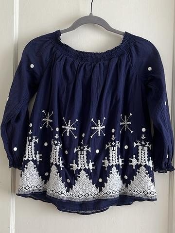 Embroidered Cotton Blouse