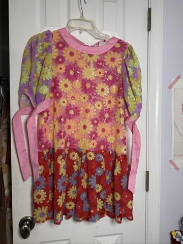 Floral Puff-Sleeve Dress