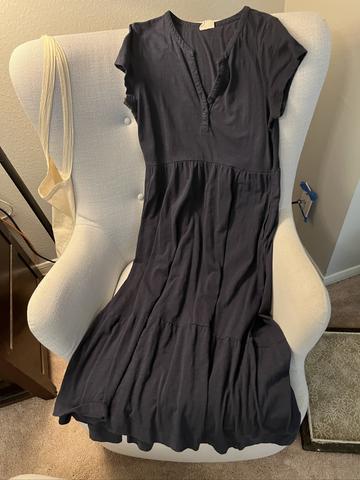 Navy maxi dress