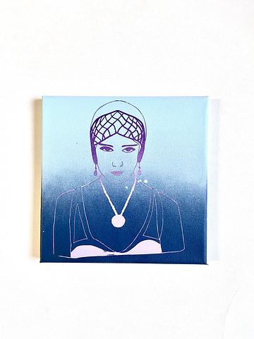 King of clubs deco dolls painting