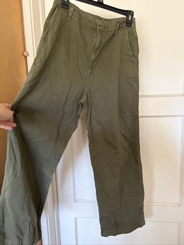 Wide Leg Green Pants