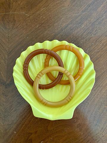 Carved Bakelite Bangles