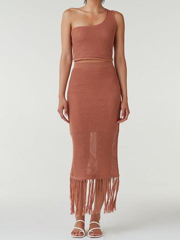 The One Shoulder Knit Set