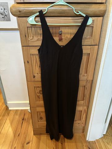v-neck slip dress