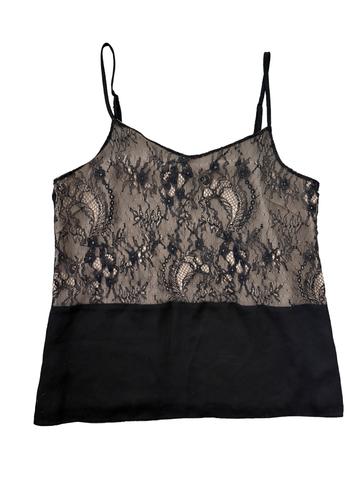 Colorblock Lace Tank