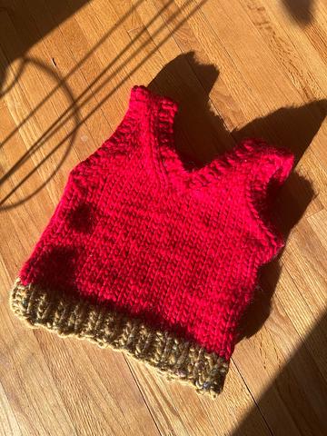 Handknit Sweater Vest