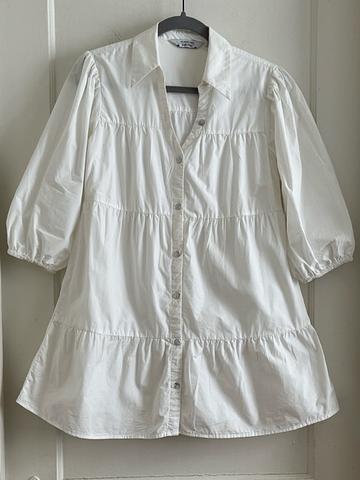 &Other Stories Tiered Cotton Shirtdress