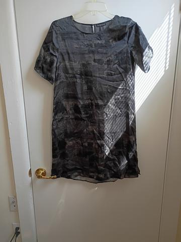 Splatter-Print Dress