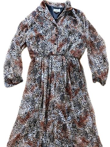 Leopard print chiffon jumpsuit
