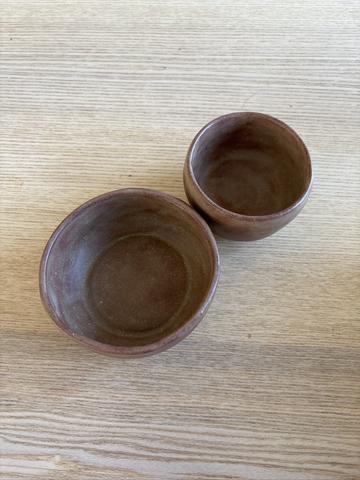 Porcelain bowl and cup set
