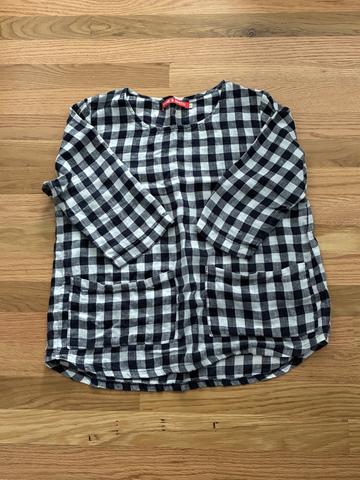 RESERVED Gingham Pocket Top