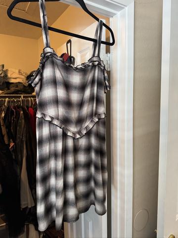 Trippy Plaid Mini Dress
