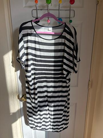 Black & White striped dress