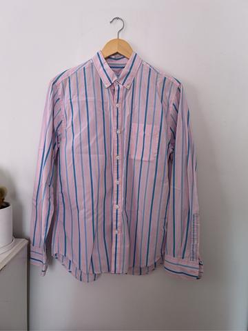 Striped cotton button down