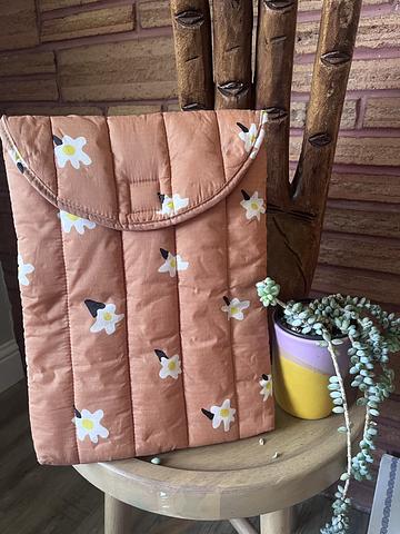 Floral Puffy Laptop Sleeve