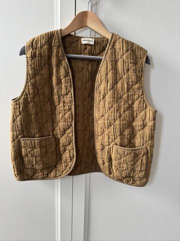 Cotton quilted vest
