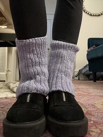 Autumn ankle warmers