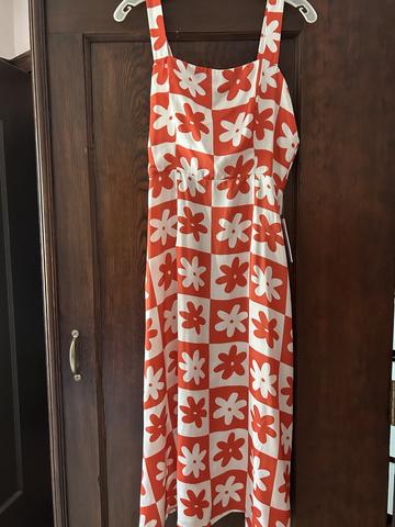 Checkered midi