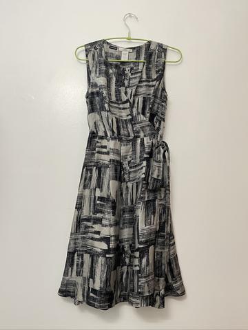 100% silk wrap dress