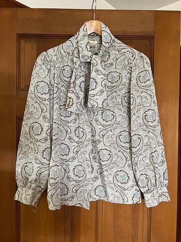 Tan Joy Paisley Top