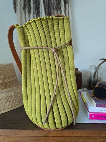 Exhale Supernova crossbody in Yellow Ochre