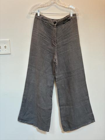 Wide leg linen pants