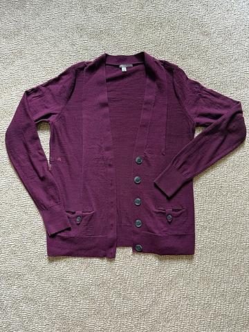 Merino Wool Cardigan with mends