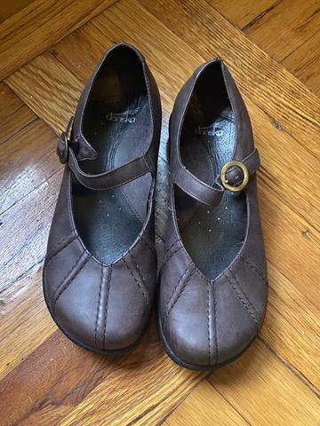 Brown Leather Mary Janes