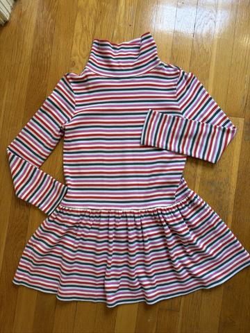 Colorful Striped Casual Twirly Dress