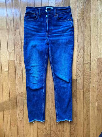 90s high rise ankle crop jeans