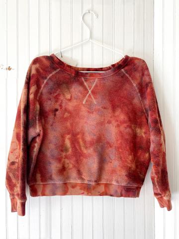 Ice Dyed Cropped Sweatshirt