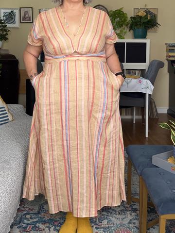 Pearl by Lela Rose Striped Dress