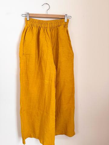 *fits larger* Austin Wide Leg Linen Pants