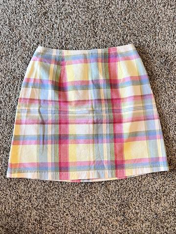 Plaid Pencil Skirt
