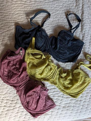 Unlined balconette lace bras 34dd