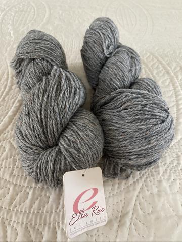 Ella Rae Eco Tweed in Smoke- 2 skeins
