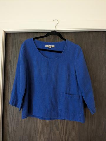 Cobalt blue top