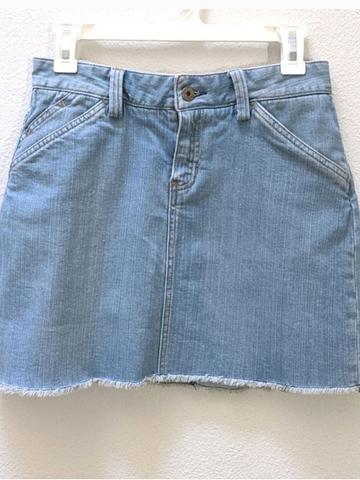 Y2k/2000s Stretch Jeans mini denim skirt light wash