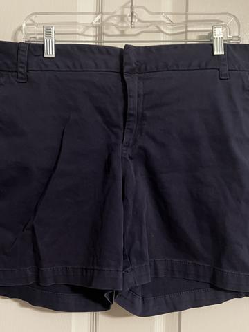 Caslon navy cotton shorts - size 18
