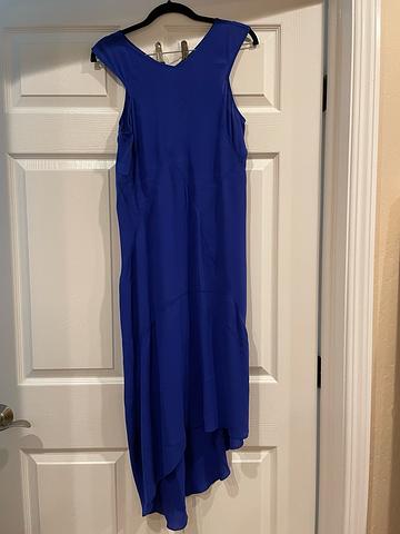 Blue Silk Dress