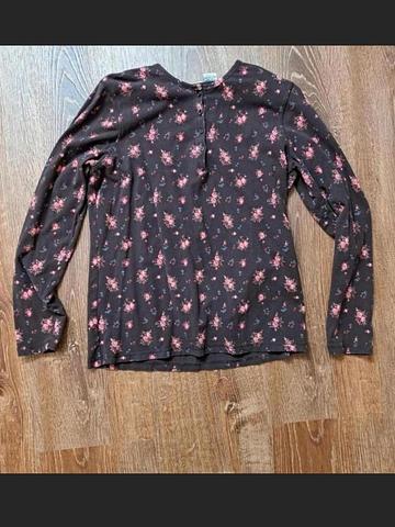 Floral Henley Long Sleeve