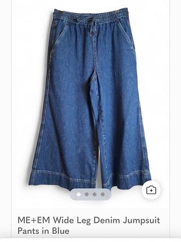 Wide Leg Denim Crop