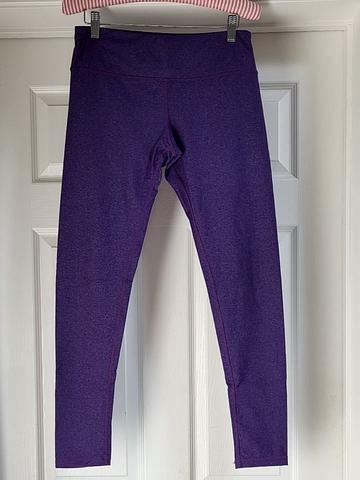 Purple yoga / running leggings - tall friendly