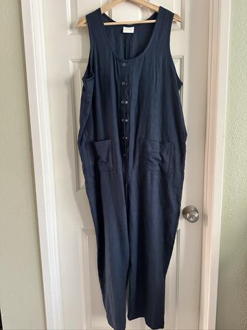 Conscious Clothing linen Sleeveless jumpsuit