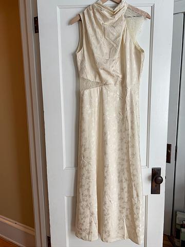 Anabelle Halter Neck Lace Maxi Dress