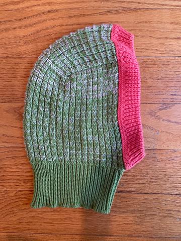 Colorblock Knit Hood