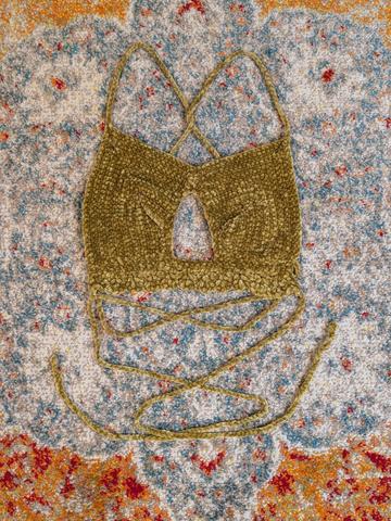 Crochet peekaboob top