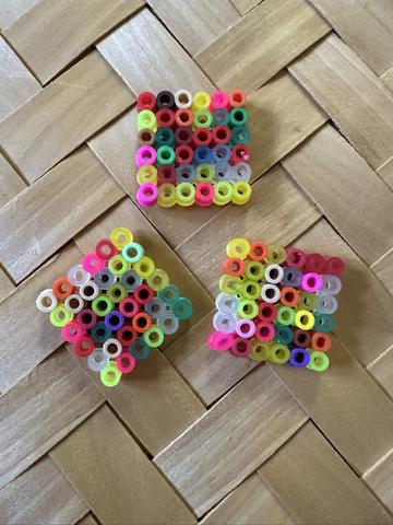 Abstract Art Inspired Perler Bead Magnets