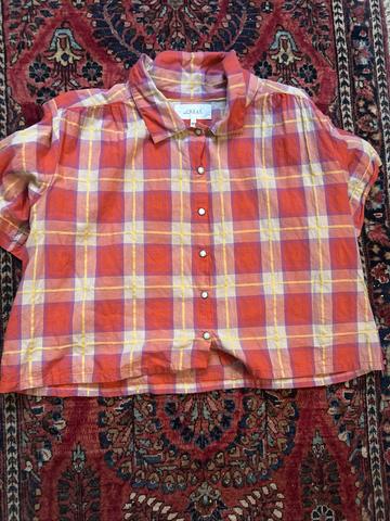plaid top